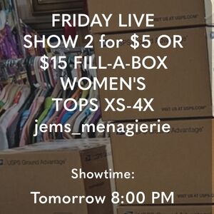 FRIDAY's THEMED LIVE SHOW |  jems_menagierie